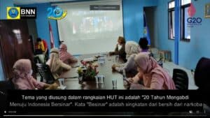 HUT BNN RI Ke- 20 “ 20 Tahun Mengabdi Indonesia Bersinar”