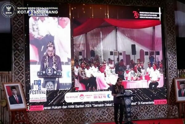 Malam Penganugrahan Kegiatan Festival Layanan Hukum dan HAM Banten 2024